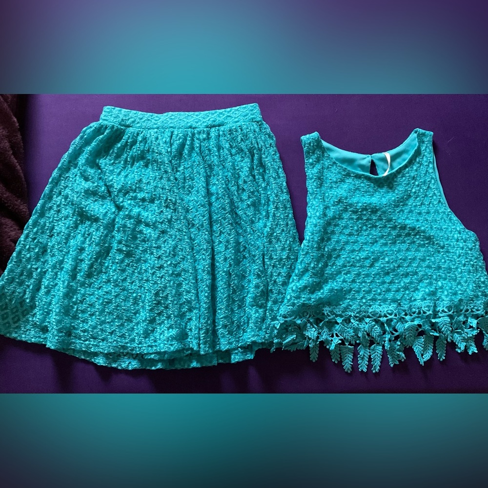 Jacaranda Blouse and Skirt Set